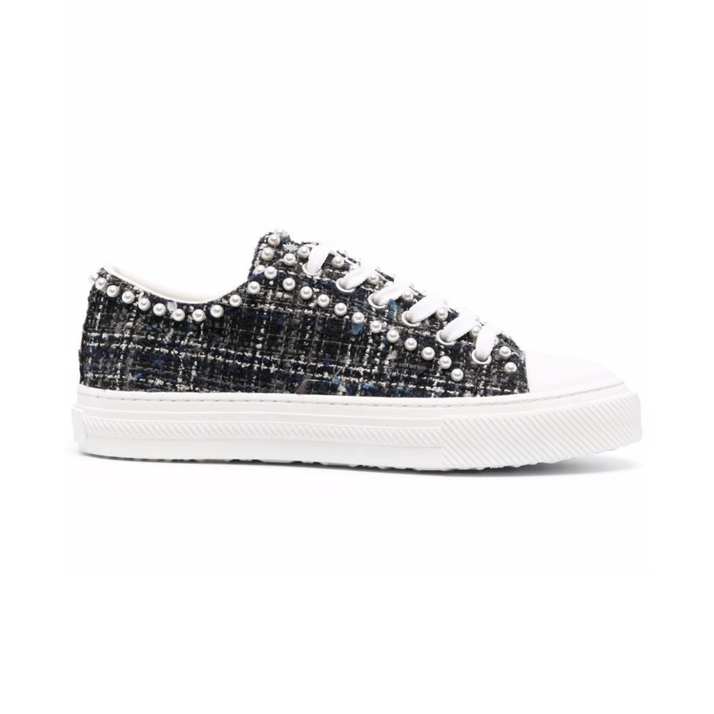 Stuart Weitzman Pearl Embellished Sneakers